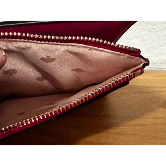 Kate Spade Deep Magenta Cameron Small L-Zip Wallet - Picture 5 of 7